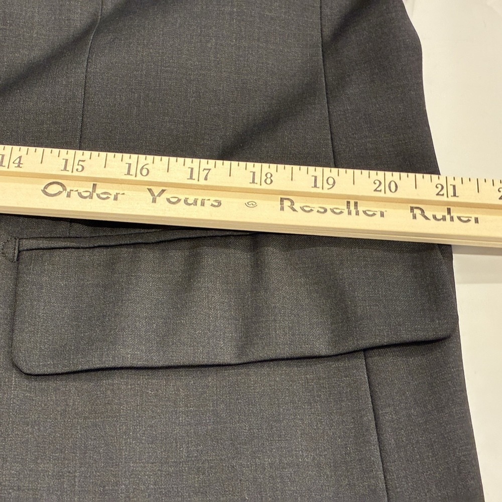 Santorelli Linea Blu Blazer 100% Super 140s ExtraFine Merino Wool Men 42R Black - Picture 12 of 16